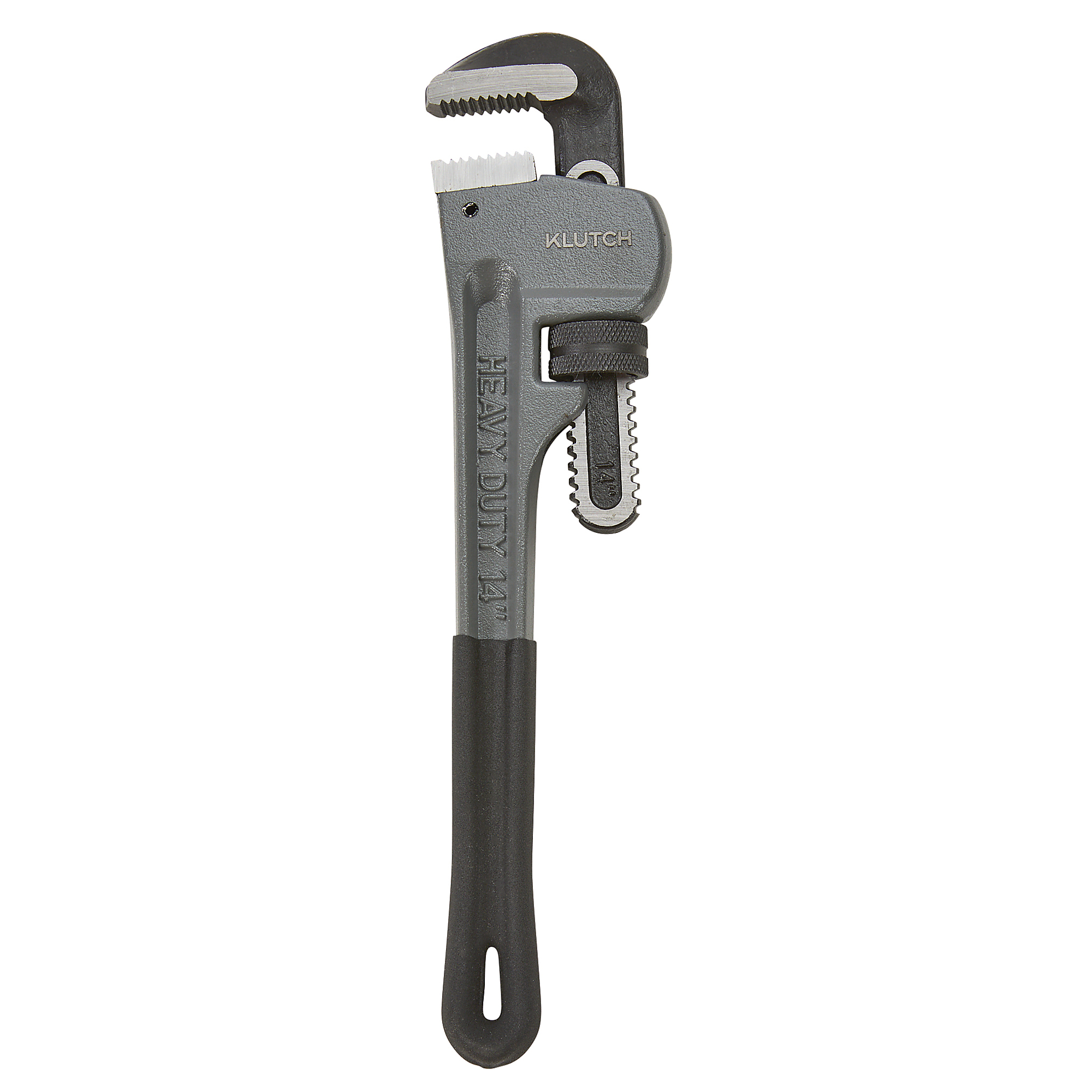 Klutch 14in. Pipe Wrench, 1.9in. Jaw Capacity, Steel Handle